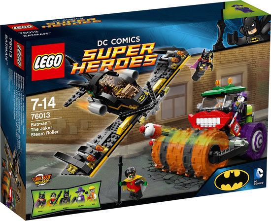 Box art for LEGO Super Heroes Batman: The Joker Steam Roller 76013