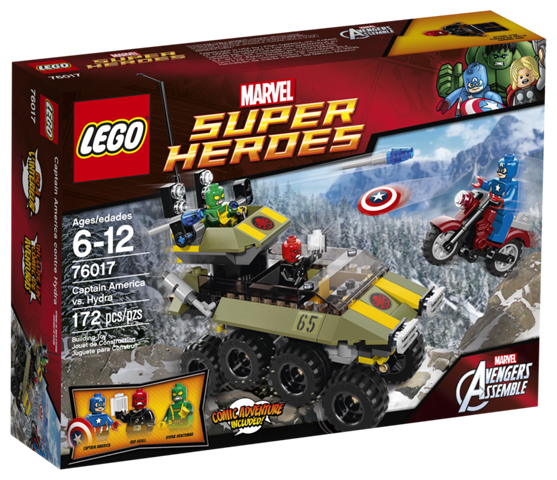 Box art for LEGO Super Heroes Captain America vs. Hydra 76017