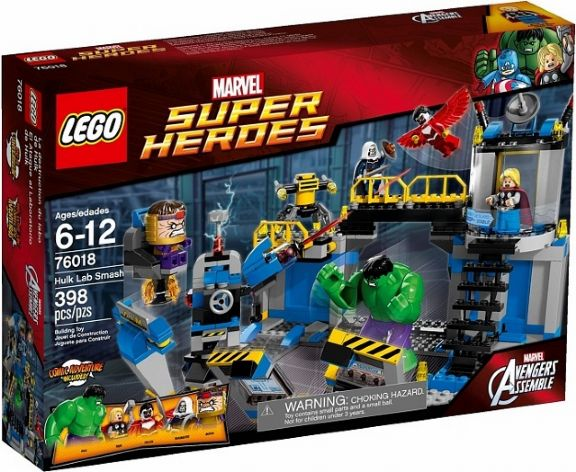 Box art for LEGO Super Heroes Hulk Lab Smash 76018