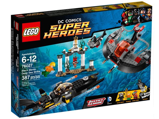 Box art for LEGO Super Heroes Black Manta Deep Sea Strike 76027