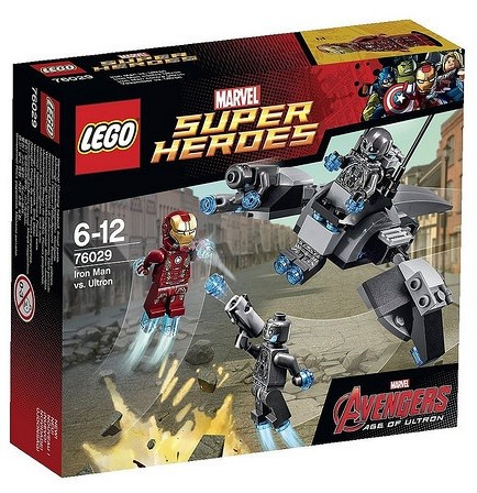 Box art for LEGO Super Heroes Iron Man vs. Ultron 76029