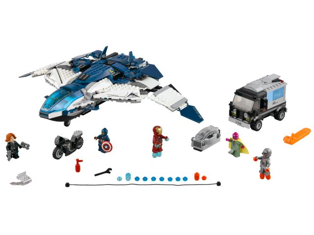 Display for LEGO Super Heroes The Avengers Quinjet City Chase 76032