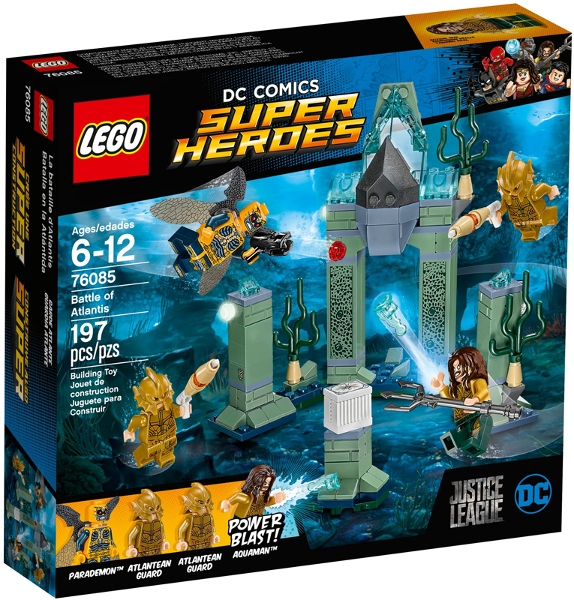 Box art for LEGO Super Heroes Battle of Atlantis 76085