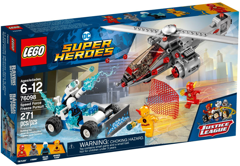 Box art for LEGO Super Heroes Speed Force Freeze Pursuit 76098