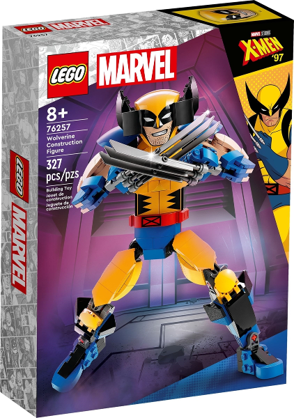 Box art for LEGO Super Heroes Wolverine Construction Figure 76257