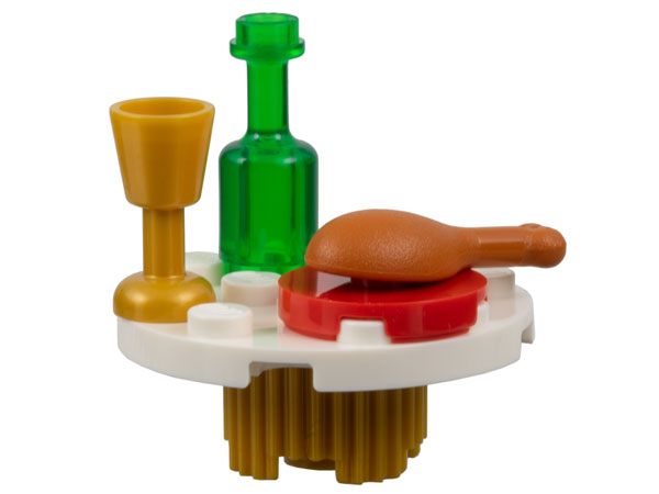 Box art for LEGO Holiday & Event Advent Calendar 2023, Super Heroes, Avengers (Day 21), Table with Drumstick and Drink 76267-22