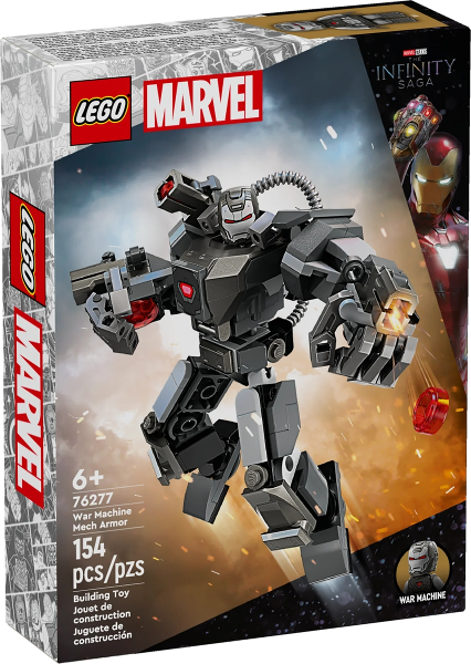 Box art for LEGO Super Heroes War Machine Mech Armor 76277