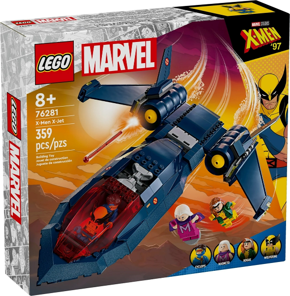 Box art for LEGO Super Heroes X-Men X-Jet 76281