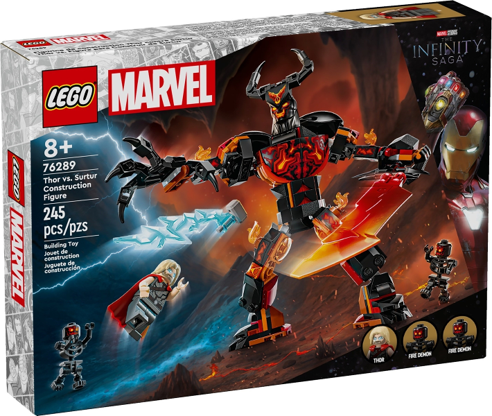 Box art for LEGO Super Heroes Thor vs. Surtur Construction Figure 76289