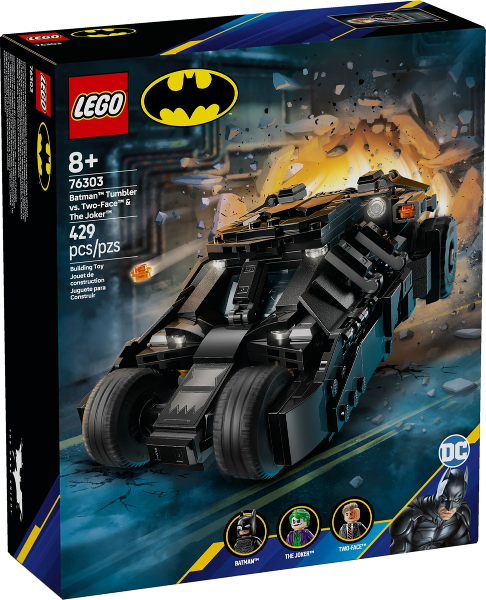 Box art for LEGO Super Heroes Batman Tumbler vs. Two-Face & The Joker 76303