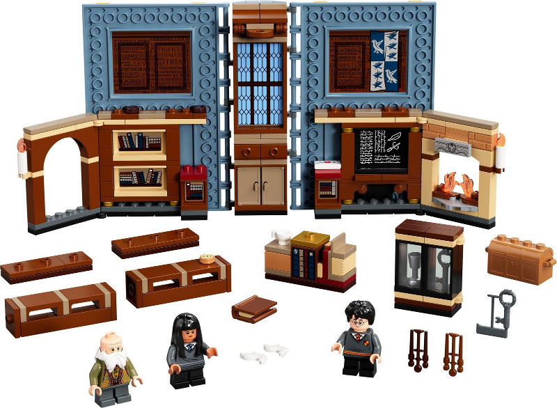 Display of LEGO Harry Potter Hogwarts Moment: Charms Class 76385