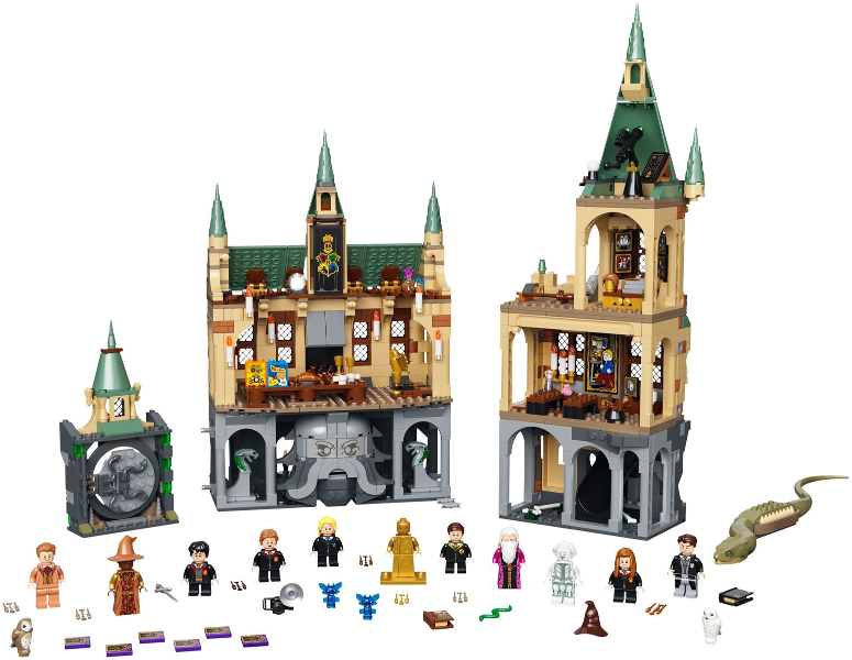 Display of LEGO Harry Potter Hogwarts Chamber of Secrets 76389