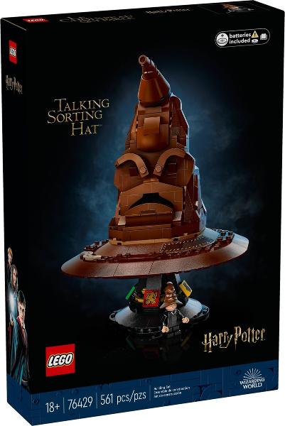 Box art for LEGO Harry Potter Talking Sorting Hat 76429