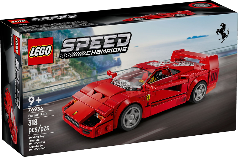 Box art for LEGO SPEED CHAMPIONS Ferrari F40 76934