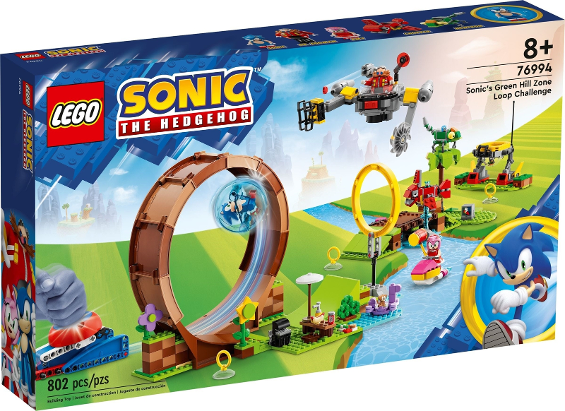 Box art for LEGO Sonic the Hedgehog Sonic's Green Hill Zone Loop Challenge 76994