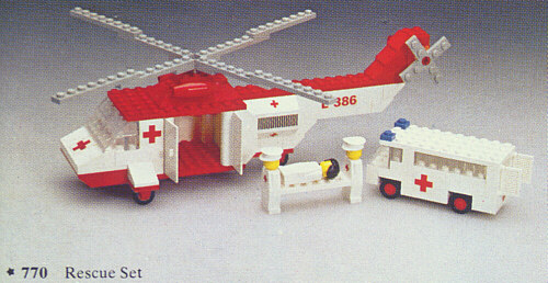 Display for LEGO LEGOLAND Rescue Set 770