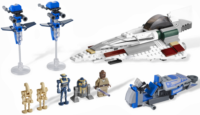 Display for LEGO Star Wars Mace Windu's Jedi Starfighter 7868