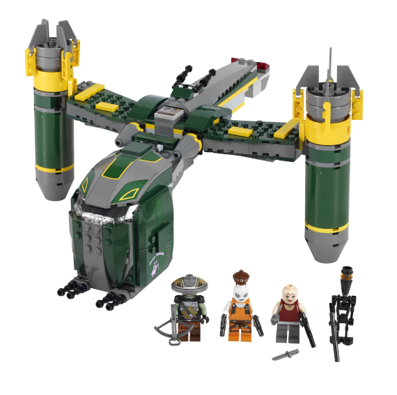 Display for LEGO Star Wars Bounty Hunter Assault Gunship 7930