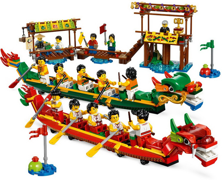 Display for LEGO Holiday & Event Dragon Boat Race 80103