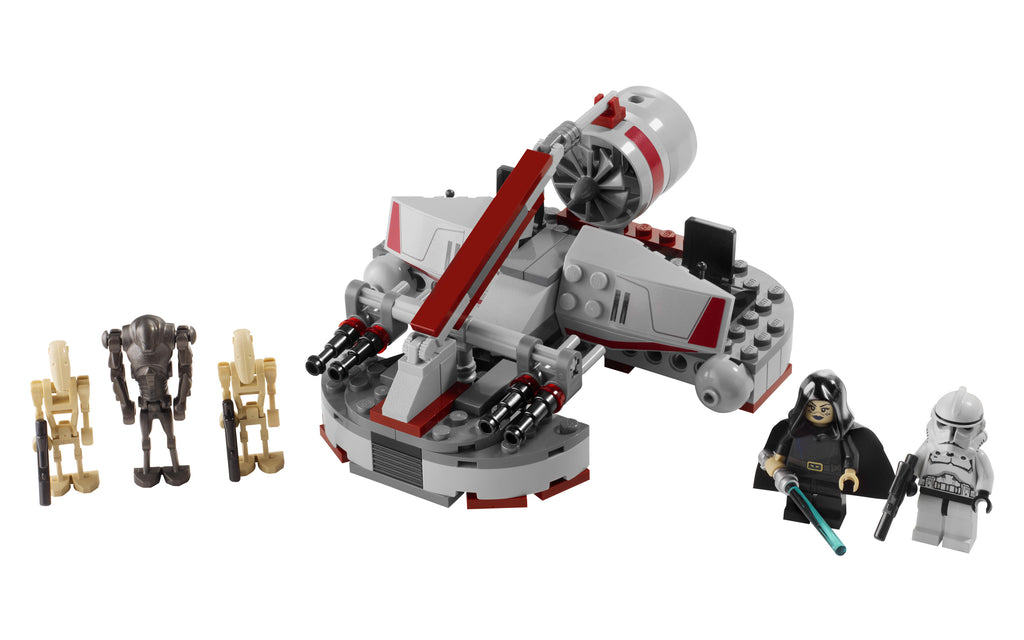 Display of LEGO Star Wars Republic Swamp Speeder 8091