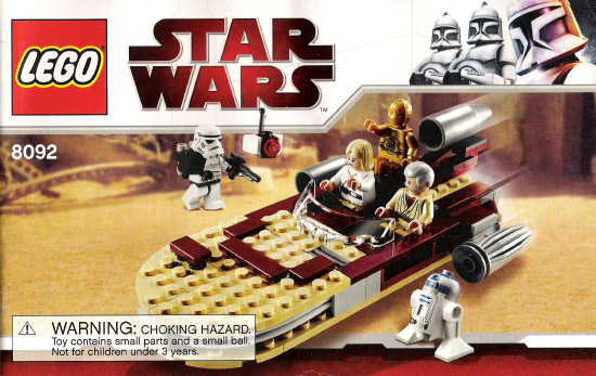 Instructions for LEGO (Instructions) for Set 8092 Luke's Landspeeder  8092-1