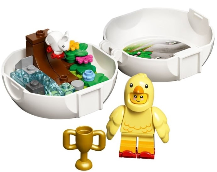 Display for LEGO Holiday & Event Chicken Skater Pod polybag 853958