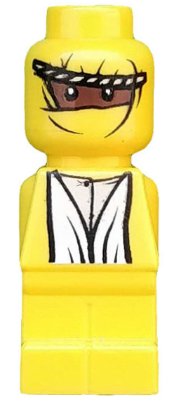 This LEGO minifigure is called, Microfigure Ramses Pyramid Adventurer Yellow (4560460) . It's minifig ID is 85863pb006.