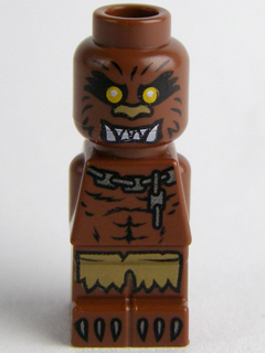 This LEGO minifigure is called, Microfigure Heroica Werewolf . It's minifig ID is 85863pb066.