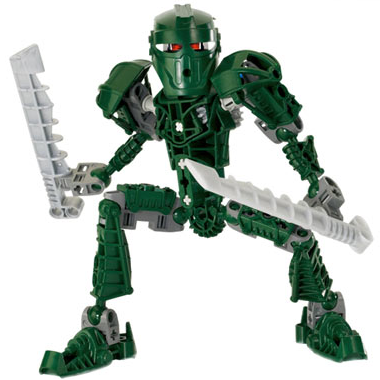 Display of LEGO Bionicle Toa Matau 8605