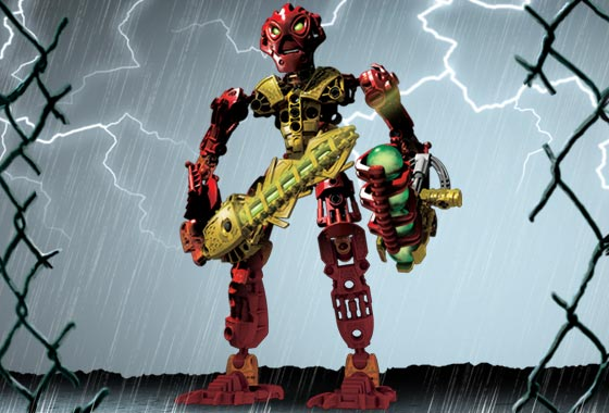 Display for LEGO BIONICLE Toa Jaller 8727