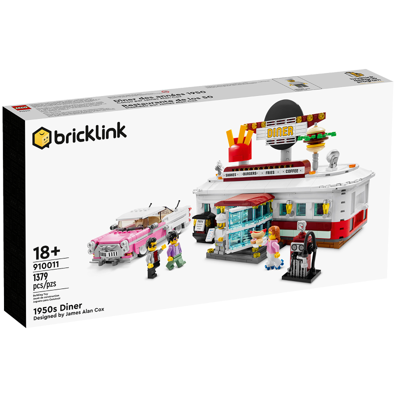 Box art for LEGO BrickLink Designer Program 1950s Diner 910011