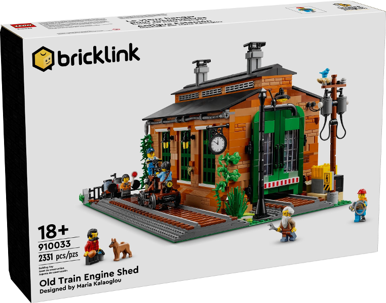 Box art for LEGO BrickLink Designer Program Old Train Engine Shed 910033