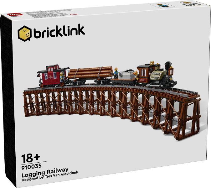 Box art for LEGO BrickLink Designer Program Logging Railway 910035