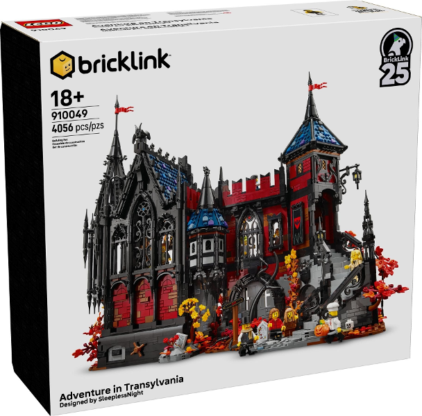 Bricklink building set packaging with gothic architecture design