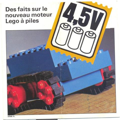 Cover for LEGO Des faits sur le nouveau moteur Lego à piles (97040 Fr.)  97040fr