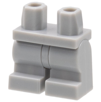 Light Bluish Gray LEGO Part 970cm00 Hips and Medium Legs Plain