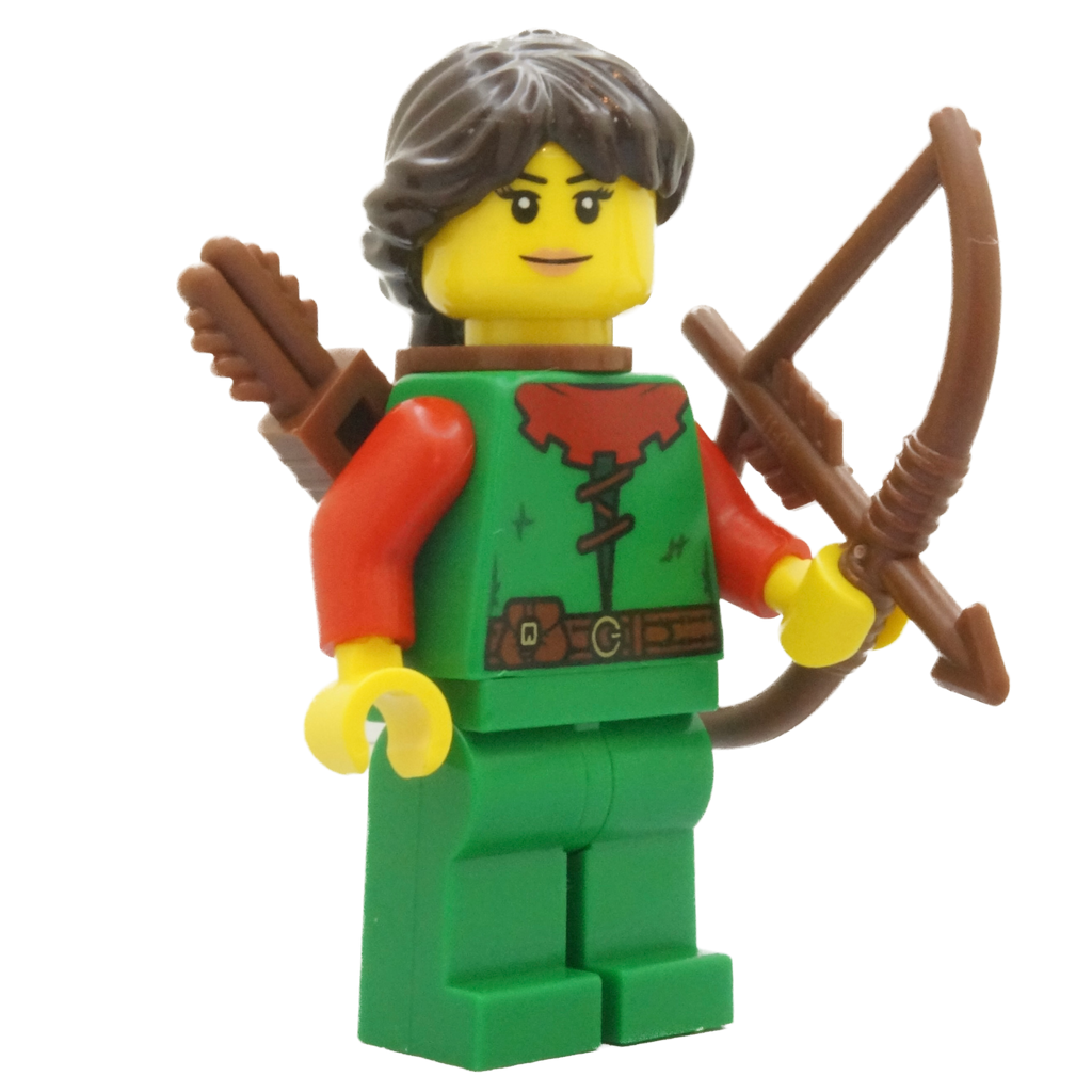 Display for LEGO Castle Forestwoman with Ponytail Minifigure cas558