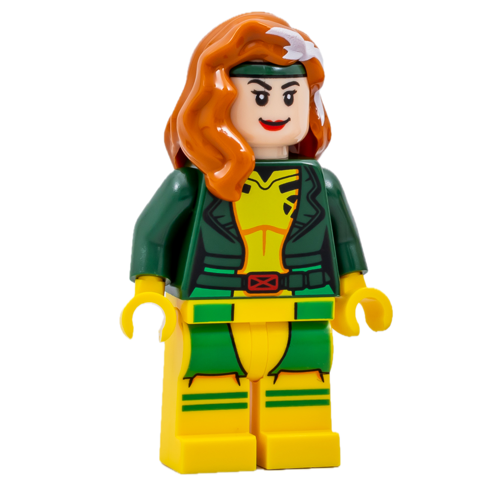 Display of LEGO Minifigure X-Men Rogue from 76281