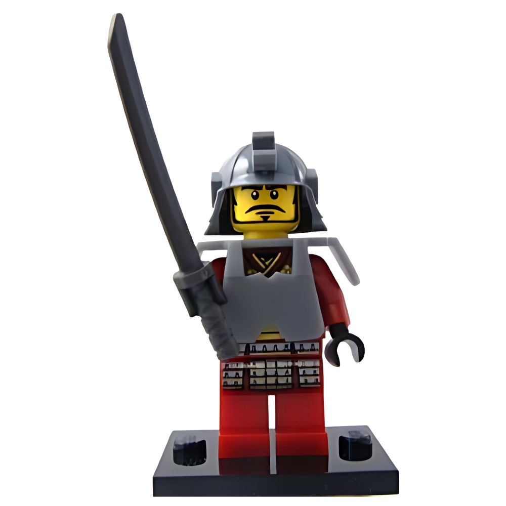 Display of LEGO Minifigure Series 3 Samurai Warrior