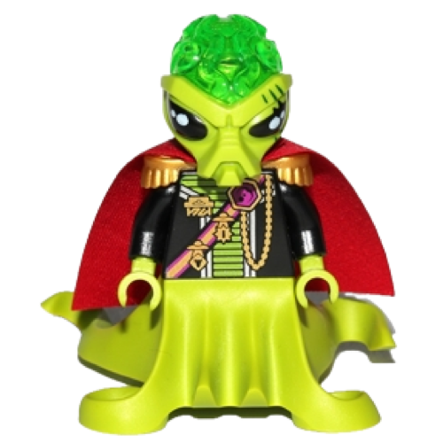 Display of LEGO Space Alien Commander