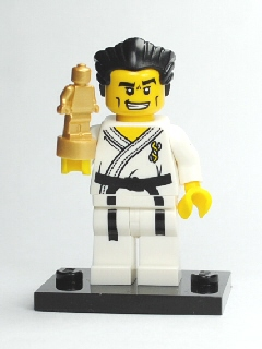 Display for LEGO Collectible Minifigures Karate Master, Series 2 