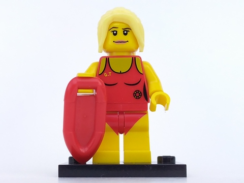 Display for LEGO Collectible Minifigures Lifeguard, Series 2 