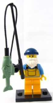 Display for LEGO Collectible Minifigures Fisherman, Series 3 