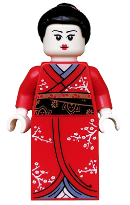 This LEGO minifigure is called, Kimono Girl, Series 4 (Minifigure Only without Stand and Accessories) . It's minifig ID is col050.