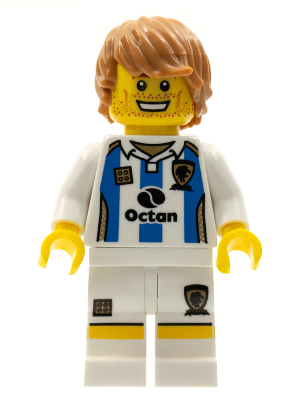 This LEGO minifigure is called, Soccer Player, Series 4 (Minifigure Only without Stand and Accessories) . It's minifig ID is col059.