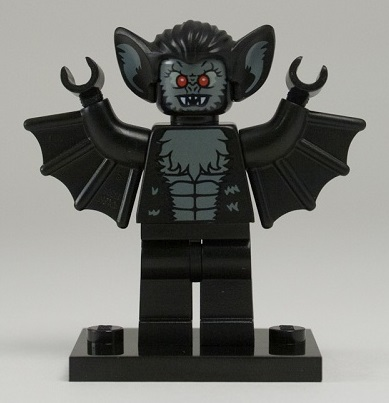 Display for LEGO Collectible Minifigures Vampire Bat, Series 8 