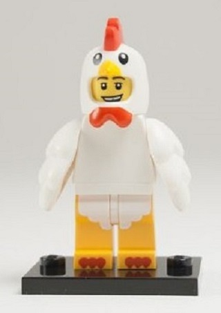 Box art for LEGO Collectible Minifigures Chicken Suit Guy, Series 9 