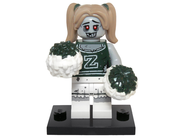 Display for LEGO Collectible Minifigures Zombie Cheerleader, Series 14 