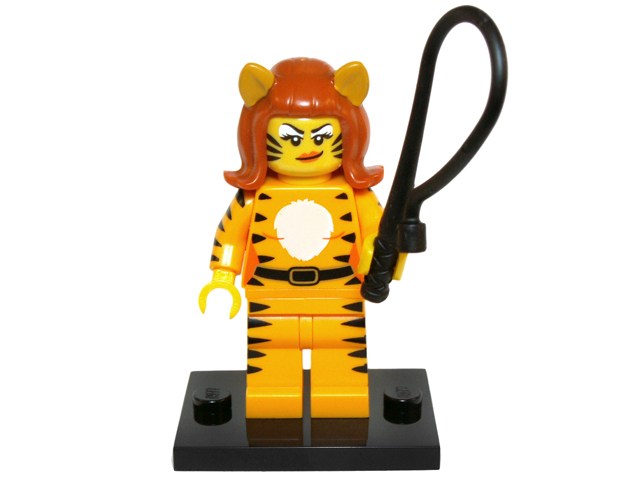 Display for LEGO Collectible Minifigures Tiger Woman, Series 14 