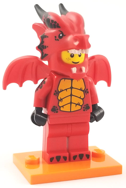 Display for LEGO Collectible Minifigures Dragon Suit Guy, Series 18 